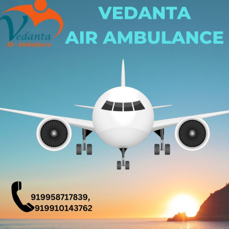 vedanta-air-ambulance-service-in-chandigarh-with-most-skilled-nursing-professional-big-0