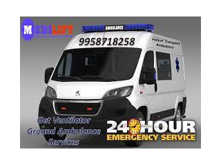 Medilift Ambulance in Mahendru, Patna with Most Advanced Medical Equipments