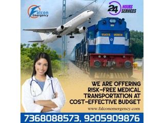 Falcon Train Ambulance in Kolkata provides comfort during the Medical Transportation