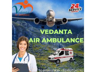 Vedanta Air Ambulance Service in Goa with Medication at Reasonable Fare
