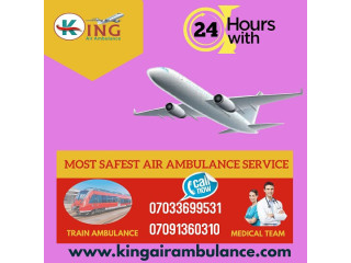 Avail Air Ambulance Service in Bokaro by King with Efficient Healthcare Team