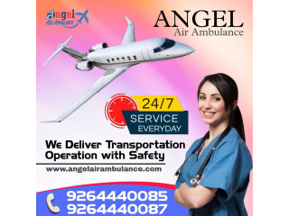 Angel Air Ambulance service in Bangalore with Medication Facility