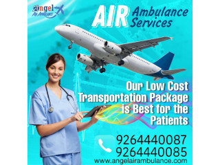 Angel Air Ambulance Service in Dibrugarh with Top Rescue Facilities System