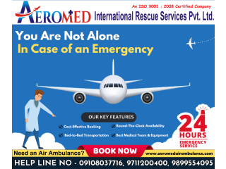 Aeromed Air Ambulance Service In Ranchi - Medically Equipped With Advanced Tools To Care For Patients