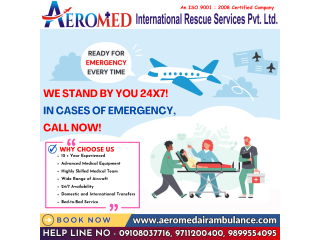 Aeromed Air Ambulance Service in Bangalore - Available 24/7