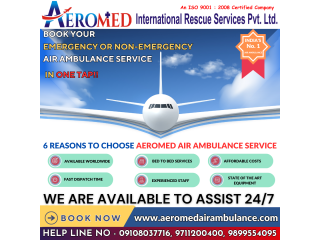 Aeromed Air Ambulance Service in Siliguri - Essential & Convenient Transportation