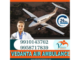 Hire Air Ambulance Service in Bhagalpur by Vedanta with Therapeutic Medicines