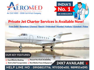 Aeromed Air Ambulance in Bangalore - Emergency Case Solution Provider