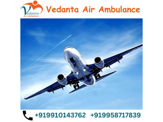 Obtain Vedanta Air Ambulance from Raipur with Hi-tech Medical Features
