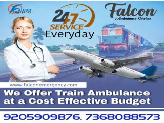 To Get Risk Free Relocation at a Lower Fare Book Falcon Train Ambulance in Guwahati