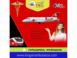 Select Hi-Class Air Ambulance Service in Chandigarh by King with Knowledgeable Paramedical Care Staff