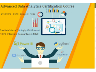 Best Data Analytics Course in Delhi, Pandav Nagar, Free R, Python & Alteryx Classes, Free Demo, 100% Job