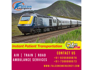 The Booking for Falcon Train Ambulance in Patna is given at a Lower Price