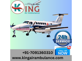 Finest King Air Ambulance Service in Agartala with ICU Facility