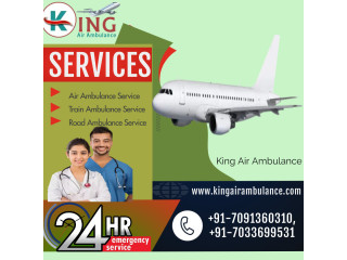 King Air Ambulance Service in Guwahati | Well-Sanitized Airplane