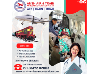 Receive Ansh eICU Train Ambulance Service in Patna  at Low Fares