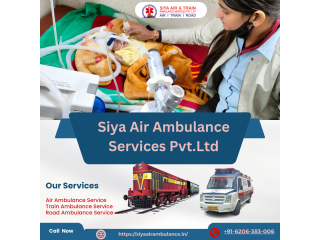 Siya Train Ambulance Service in Patna with Well-Equipped Medical Tools