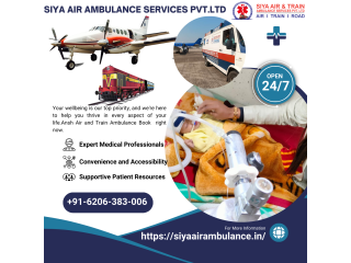 Siya Air Ambulance Service in Guwahati: Always Available with Medical Crew on Standby