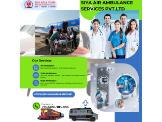 Siya Air Ambulance Service in Kolkata: 24/7 Bed-to-Bed Transfer Facilities