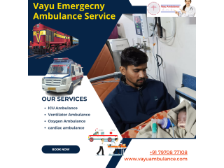 Get Vayu Road Ambulance Services in Rajendra Nagar with Comprehensive Medical Facilities