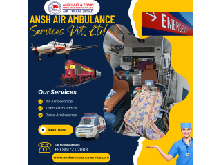 Ansh Train Ambulance Service in Kolkata  Ensure Comprehensive Care During Patient Transportation