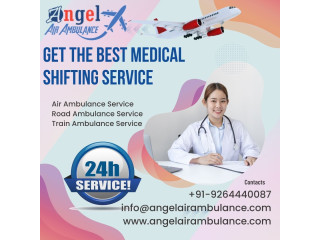 Get the top Class Emergency Air and Train Ambulance Service in Lucknow by Angel