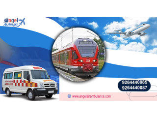 Choose Hi tech Convenient ICU Air and Train Ambulance Service in Ranchi by Angel