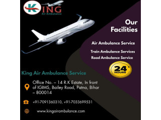 Pick Fast and Comfy Air Ambulance Service in Varanasi by King