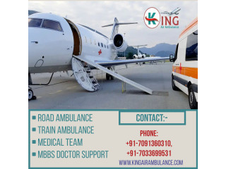 Use Hi-Tech Air Ambulance Service in Patna by King with 24/7 Attentive Remedial Crew