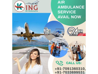 Use Air Ambulance Service in Raipur by King with Nominal Cost