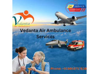 Vedanta Air Ambulance Services in Dimapur with Best Commercial Stretchers Facilities