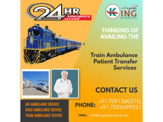 King Train Ambulance in Bangalore with a Highly Experienced Medical Crew