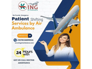 Book Air Ambulance Service in Siliguri by King with Secure Bed to Bed Facility
