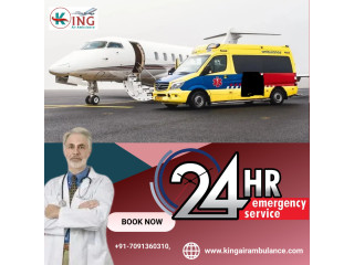 Choose Hi-Tech ICU Support Air Ambulance Service in Siliguri by King with Emergency Superior Life Support