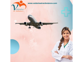 Hire Vedanta Air Ambulance Services in Varanasi with Modern Suction Machine
