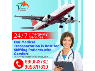 Utilize Vedanta Air Ambulance Services in Bhopal with CPR and Oxygen Cylinder
