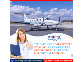Book Air Ambulance Service in Gorakhpur by Angel with Medical ICU Specialists