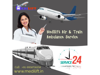 Medilift Train Ambulance Service in Patna with an Authorized Medical Team
