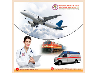 Obtain Panchmukhi Air and Train Ambulance in Shillong with Hi-tech Medical Features