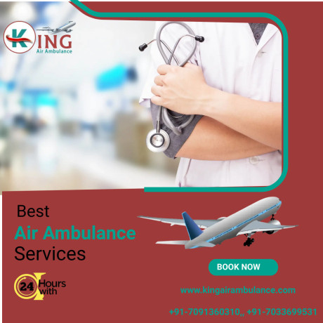 gain-air-ambulance-service-in-varanasi-by-king-with-all-world-class-medical-facilities-big-0